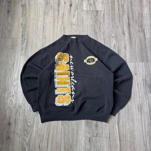 Tultex Black and Gold New Orleans Saints Long Sleeve Tee